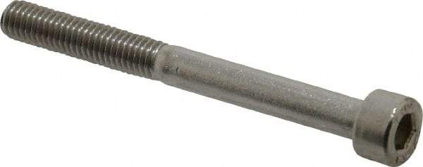 Value Collection - M5x0.80 Metric Coarse Hex Socket Drive, Socket Cap Screw - Grade 18-8 & Austenitic A2 Stainless Steel, Partially Threaded, 50mm Length Under Head - Apex Tool & Supply