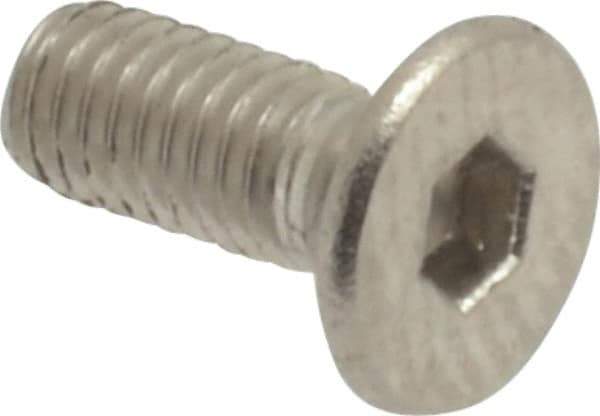 Value Collection - M3x0.50 Metric Coarse Hex Socket Drive, 90° Flat Screw - Grade 18-8 Stainless Steel, Fully Threaded, 8mm OAL - Apex Tool & Supply