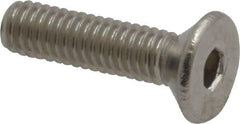 Value Collection - M4x0.70 Metric Coarse Hex Socket Drive, 90° Flat Screw - Grade 18-8 Stainless Steel, Fully Threaded, 16mm OAL - Apex Tool & Supply
