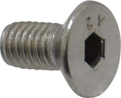 Value Collection - M5x0.80 Metric Coarse Hex Socket Drive, 90° Flat Screw - Grade 18-8 Stainless Steel, Fully Threaded, 10mm OAL - Apex Tool & Supply