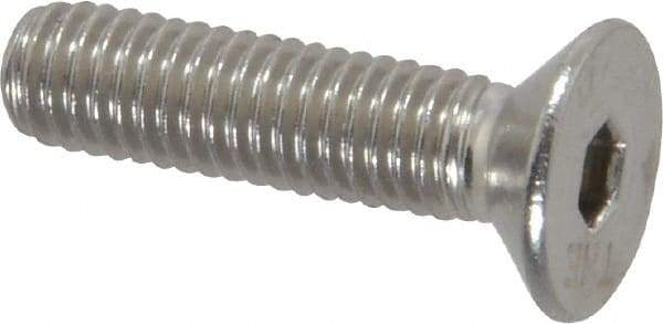 Value Collection - M5x0.80 Metric Coarse Hex Socket Drive, 90° Flat Screw - Grade 18-8 Stainless Steel, Fully Threaded, 20mm OAL - Apex Tool & Supply
