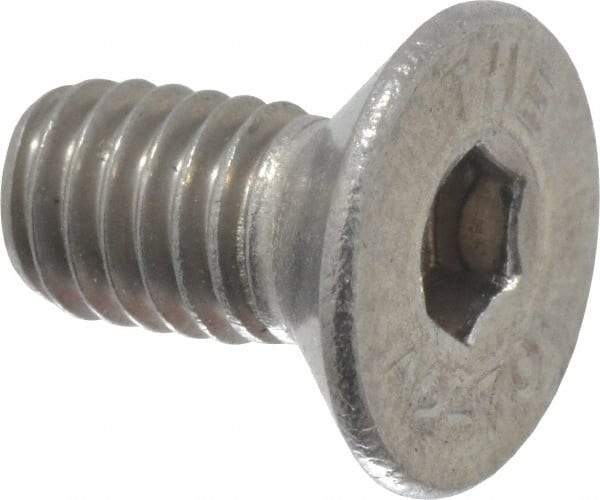 Value Collection - M6x1.00 Metric Coarse Hex Socket Drive, 90° Flat Screw - Grade 18-8 Stainless Steel, Fully Threaded, 12mm OAL - Apex Tool & Supply