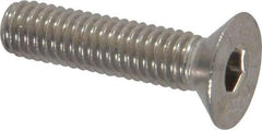 Value Collection - M6x1.00 Metric Coarse Hex Socket Drive, 90° Flat Screw - Grade 18-8 Stainless Steel, Partially Threaded, 25mm OAL - Apex Tool & Supply