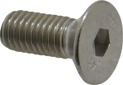 Value Collection - M8x1.25 Metric Coarse Hex Socket Drive, 90° Flat Screw - Grade 18-8 Stainless Steel, Fully Threaded, 20mm OAL - Apex Tool & Supply