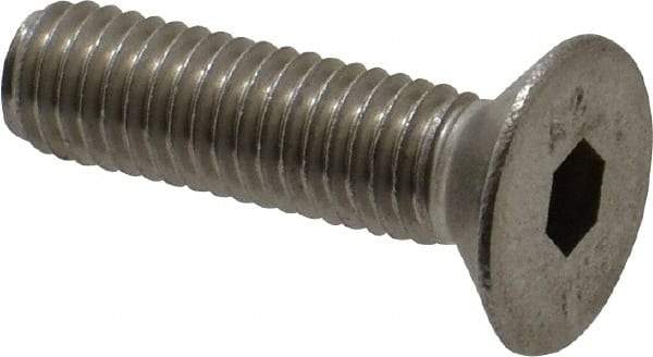 Value Collection - M8x1.25 Metric Coarse Hex Socket Drive, 90° Flat Screw - Grade 18-8 Stainless Steel, Fully Threaded, 30mm OAL - Apex Tool & Supply
