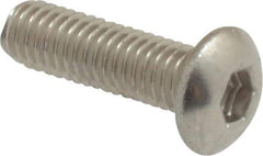 Value Collection - M3x0.50 Metric Coarse Hex Socket Drive, Button Screw - Grade 18-8 Stainless Steel, Fully Threaded, 10mm Length Under Head - Apex Tool & Supply