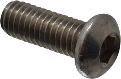 Value Collection - M6x1.00 Metric Coarse Hex Socket Drive, Button Screw - Grade 18-8 Stainless Steel, Fully Threaded, 16mm Length Under Head - Apex Tool & Supply