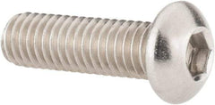 Value Collection - M6x1.00 Metric Coarse Hex Socket Drive, Button Screw - Grade 18-8 Stainless Steel, Fully Threaded, 20mm Length Under Head - Apex Tool & Supply