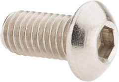Value Collection - M8x1.25 Metric Coarse Hex Socket Drive, Button Screw - Grade 18-8 Stainless Steel, Fully Threaded, 16mm Length Under Head - Apex Tool & Supply