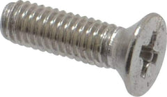 Value Collection - M3x0.50 Metric Coarse, 10mm OAL Phillips Drive Machine Screw - Flat Head, Grade 18-8 Stainless Steel, Uncoated, Without Washer - Apex Tool & Supply