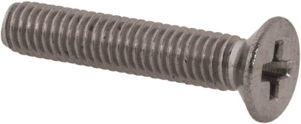 Value Collection - M3x0.50 Metric Coarse, 16mm OAL Phillips Drive Machine Screw - Flat Head, Grade 18-8 Stainless Steel, Uncoated, Without Washer - Apex Tool & Supply