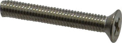 Value Collection - M3x0.50 Metric Coarse, 20mm OAL Phillips Drive Machine Screw - Flat Head, Grade 18-8 Stainless Steel, Uncoated, Without Washer - Apex Tool & Supply