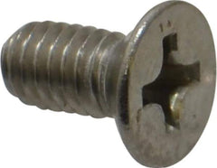 Value Collection - M4x0.70 Metric Coarse, 8mm OAL Phillips Drive Machine Screw - Flat Head, Grade 18-8 Stainless Steel, Uncoated, Without Washer - Apex Tool & Supply