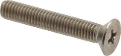 Value Collection - M5x0.80 Metric Coarse, 30mm OAL Phillips Drive Machine Screw - Flat Head, Grade 18-8 Stainless Steel, Uncoated, Without Washer - Apex Tool & Supply