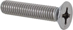 Value Collection - M6x1.00 Metric Coarse, 30mm OAL Phillips Drive Machine Screw - Flat Head, Grade 18-8 Stainless Steel, Uncoated, Without Washer - Apex Tool & Supply