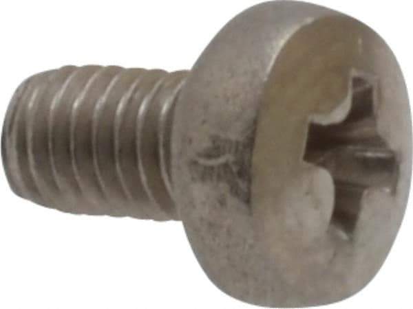 Value Collection - M3x0.50 Metric Coarse, 5mm Length Under Head Phillips Drive Machine Screw - Pan Head, Grade 18-8 Stainless Steel, Uncoated, Without Washer - Apex Tool & Supply
