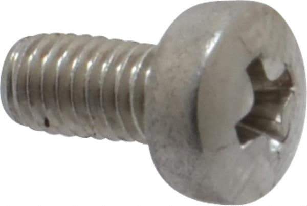 Value Collection - M3x0.50 Metric Coarse, 6mm Length Under Head Phillips Drive Machine Screw - Pan Head, Grade 18-8 Stainless Steel, Uncoated, Without Washer - Apex Tool & Supply