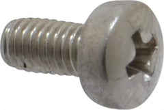 Value Collection - M3x0.50 Metric Coarse, 6mm Length Under Head Phillips Drive Machine Screw - Pan Head, Grade 18-8 Stainless Steel, Uncoated, Without Washer - Apex Tool & Supply