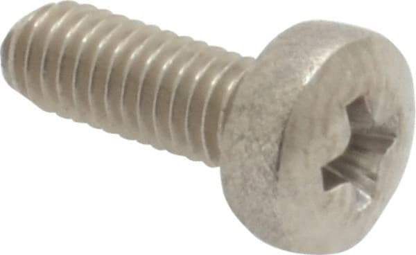 Value Collection - M3x0.50 Metric Coarse, 8mm Length Under Head Phillips Drive Machine Screw - Pan Head, Grade 18-8 Stainless Steel, Uncoated, Without Washer - Apex Tool & Supply