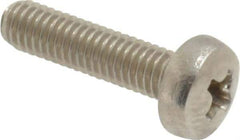 Value Collection - M3x0.50 Metric Coarse, 12mm Length Under Head Phillips Drive Machine Screw - Pan Head, Grade 18-8 Stainless Steel, Uncoated, Without Washer - Apex Tool & Supply