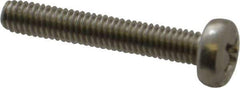 Value Collection - M4x0.70 Metric Coarse, 25mm Length Under Head Phillips Drive Machine Screw - Pan Head, Grade 18-8 Stainless Steel, Uncoated, Without Washer - Apex Tool & Supply
