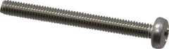 Value Collection - M4x0.70 Metric Coarse, 30mm Length Under Head Phillips Drive Machine Screw - Pan Head, Grade 18-8 Stainless Steel, Uncoated, Without Washer - Apex Tool & Supply