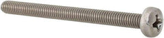 Value Collection - M4x0.70 Metric Coarse, 50mm Length Under Head Phillips Drive Machine Screw - Pan Head, Grade 18-8 Stainless Steel, Uncoated, Without Washer - Apex Tool & Supply