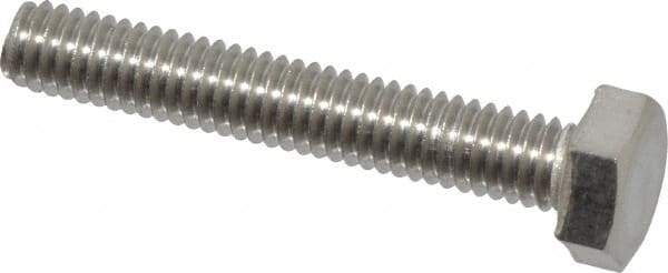 Value Collection - M4x0.70mm Metric Coarse, 25mm Length Under Head Hex Head Cap Screw - Fully Threaded, Grade 18-8 & Austenitic A2 Stainless Steel, 7mm Hex - Apex Tool & Supply