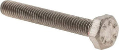 Value Collection - M4x0.70mm Metric Coarse, 30mm Length Under Head Hex Head Cap Screw - Fully Threaded, Grade 18-8 & Austenitic A2 Stainless Steel, 7mm Hex - Apex Tool & Supply