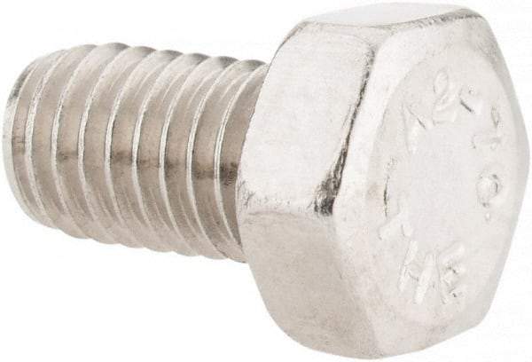 Value Collection - M5x0.80mm Metric Coarse, 8mm Length Under Head Hex Head Cap Screw - Fully Threaded, Grade 18-8 & Austenitic A2 Stainless Steel, 8mm Hex - Apex Tool & Supply