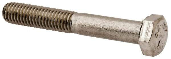 Value Collection - M5x0.80mm Metric Coarse, 35mm Length Under Head Hex Head Cap Screw - Partially Threaded, Grade 18-8 & Austenitic A2 Stainless Steel, 8mm Hex - Apex Tool & Supply