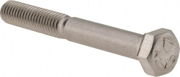 Value Collection - M5x0.80mm Metric Coarse, 40mm Length Under Head Hex Head Cap Screw - Partially Threaded, Grade 18-8 & Austenitic A2 Stainless Steel, 8mm Hex - Apex Tool & Supply
