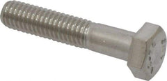 Value Collection - M6x1.00mm Metric Coarse, 30mm Length Under Head Hex Head Cap Screw - Partially Threaded, Grade 18-8 & Austenitic A2 Stainless Steel, 10mm Hex - Apex Tool & Supply