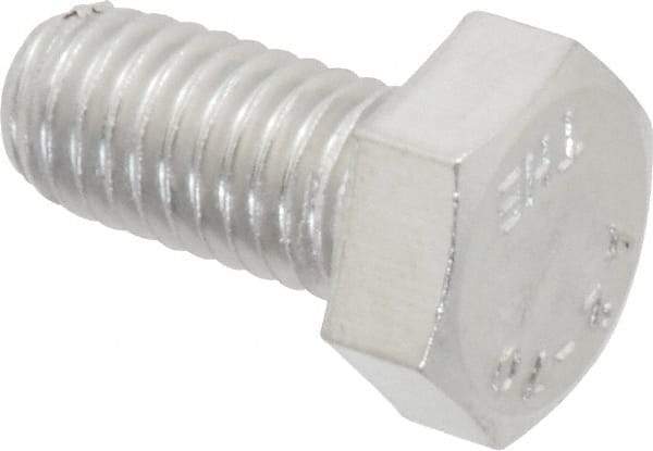 Value Collection - M8x1.25mm Metric Coarse, 16mm Length Under Head Hex Head Cap Screw - Fully Threaded, Grade 18-8 & Austenitic A2 Stainless Steel, 13mm Hex - Apex Tool & Supply