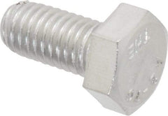 Value Collection - M8x1.25mm Metric Coarse, 16mm Length Under Head Hex Head Cap Screw - Fully Threaded, Grade 18-8 & Austenitic A2 Stainless Steel, 13mm Hex - Apex Tool & Supply