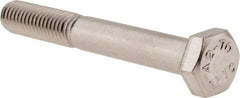 Value Collection - M8x1.25mm Metric Coarse, 60mm Length Under Head Hex Head Cap Screw - Partially Threaded, Grade 18-8 & Austenitic A2 Stainless Steel, 13mm Hex - Apex Tool & Supply