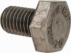 Value Collection - M10x1.50mm Metric Coarse, 16mm Length Under Head Hex Head Cap Screw - Fully Threaded, Grade 18-8 & Austenitic A2 Stainless Steel, 17mm Hex - Apex Tool & Supply