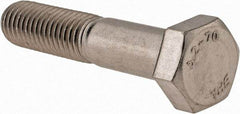 Value Collection - M12x1.75mm Metric Coarse, 60mm Length Under Head Hex Head Cap Screw - Partially Threaded, Grade 18-8 & Austenitic A2 Stainless Steel, 19mm Hex - Apex Tool & Supply