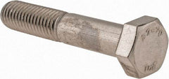 Value Collection - M12x1.75mm Metric Coarse, 65mm Length Under Head Hex Head Cap Screw - Partially Threaded, Grade 18-8 & Austenitic A2 Stainless Steel, 19mm Hex - Apex Tool & Supply