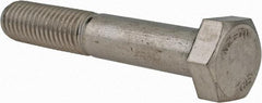 Value Collection - M12x1.75mm Metric Coarse, 70mm Length Under Head Hex Head Cap Screw - Partially Threaded, Grade 18-8 & Austenitic A2 Stainless Steel, 19mm Hex - Apex Tool & Supply