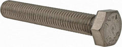 Value Collection - M12x1.75mm Metric Coarse, 75mm Length Under Head Hex Head Cap Screw - Partially Threaded, Grade 18-8 & Austenitic A2 Stainless Steel, 19mm Hex - Apex Tool & Supply