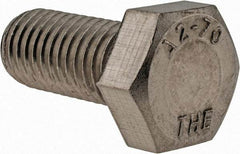 Value Collection - M14x2.00mm Metric Coarse, 30mm Length Under Head Hex Head Cap Screw - Fully Threaded, Grade 18-8 & Austenitic A2 Stainless Steel, 22mm Hex - Apex Tool & Supply
