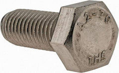 Value Collection - M14x2.00mm Metric Coarse, 35mm Length Under Head Hex Head Cap Screw - Fully Threaded, Grade 18-8 & Austenitic A2 Stainless Steel, 22mm Hex - Apex Tool & Supply