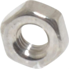 Value Collection - M3x0.50 Stainless Steel Right Hand Hex Nut - 5.5mm Across Flats, 2.4mm High, Uncoated - Apex Tool & Supply
