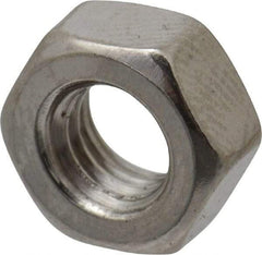 Value Collection - M6x1.00 Stainless Steel Right Hand Hex Nut - 10mm Across Flats, 5mm High, Uncoated - Apex Tool & Supply