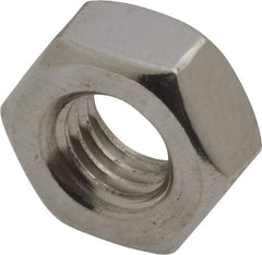 Value Collection - M10x1.50 Stainless Steel Right Hand Hex Nut - 17mm Across Flats, 8mm High, Uncoated - Apex Tool & Supply