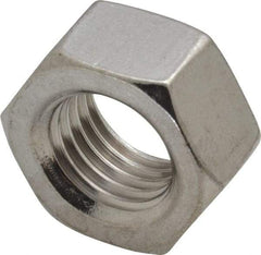 Value Collection - M20x2.50 Stainless Steel Right Hand Hex Nut - 30mm Across Flats, 16mm High, Uncoated - Apex Tool & Supply