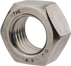 Value Collection - M24x3.00 Stainless Steel Right Hand Hex Nut - 36mm Across Flats, 19mm High, Uncoated - Apex Tool & Supply