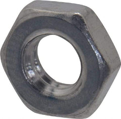 Value Collection - M4x0.70 Metric Coarse Stainless Steel Right Hand Hex Jam Nut - 7mm Across Flats, 2.2mm High, Uncoated - Apex Tool & Supply