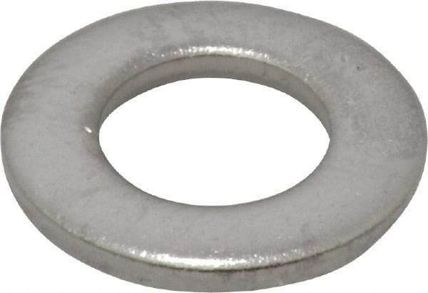 Value Collection - M10 Screw, Grade 18-8 Stainless Steel Standard Flat Washer - 10.5mm ID x 20mm OD, 2mm Thick - Apex Tool & Supply